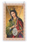 24'' Saint Catherine Holy Card & Pendant